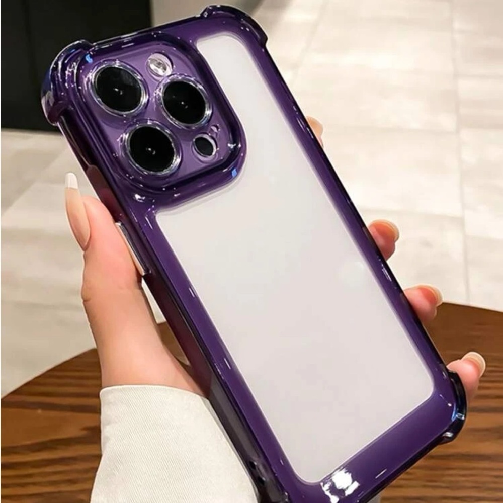 ⚠️Clearance💜iPhone 14/Pro/Pro Max/Plus Cute Purple Clear iPhone Case - Picture 3 of 6